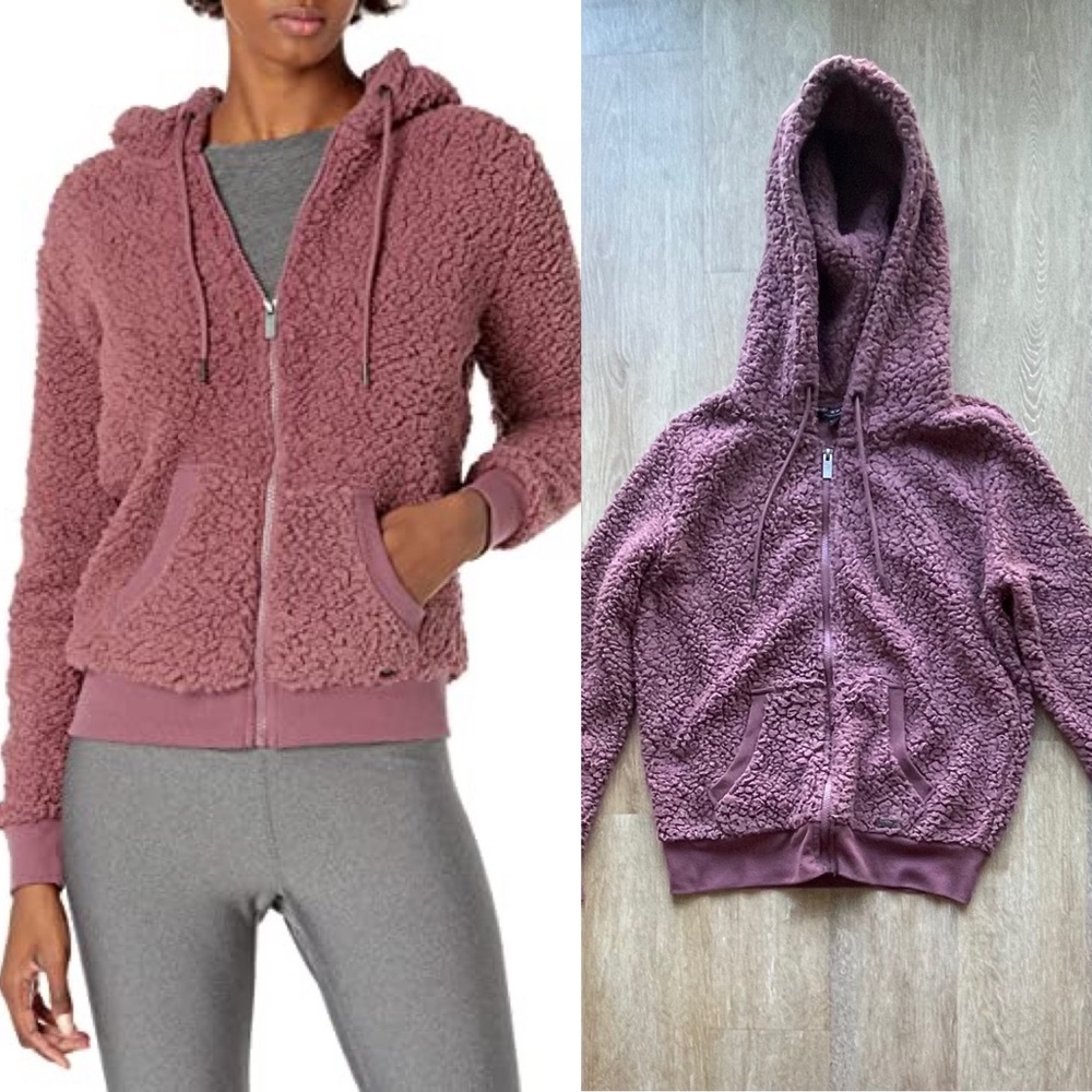 Andrew Marc NY Fleece Teddy Zip Jacket